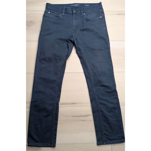Banana Republic Traveler Jeans Mens 32x29 Pacific Navy Blue Denim Stretch Slim - Picture 1 of 11